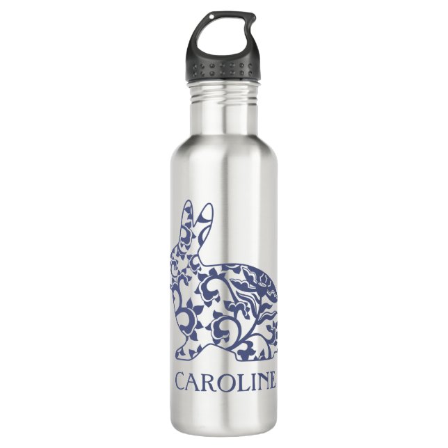 Botella de agua Chinoiserie Bunny Rabbit (Anverso)