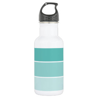 Botella De Agua Chip de pintura azul turquesa
