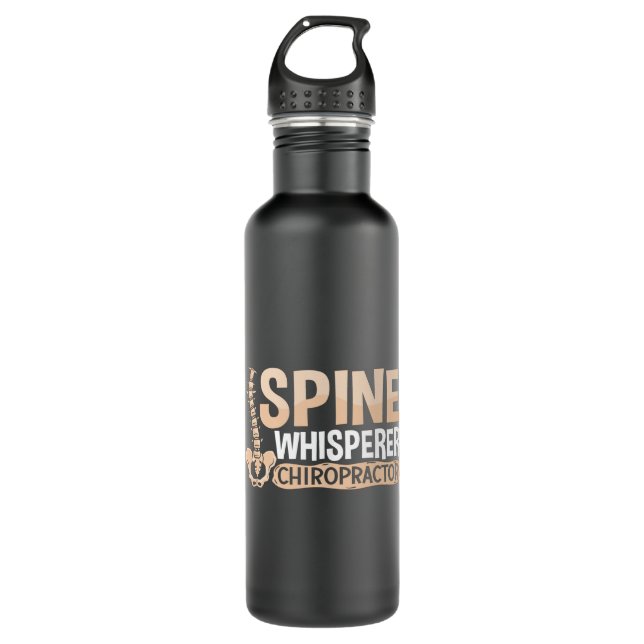 Botella De Agua Chiropractic Spine Whisperer Chiropractor Chiro (Anverso)