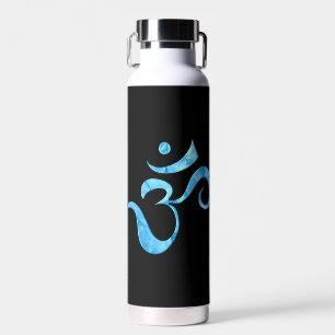 Botella De Agua Chispa de Turquesa Om