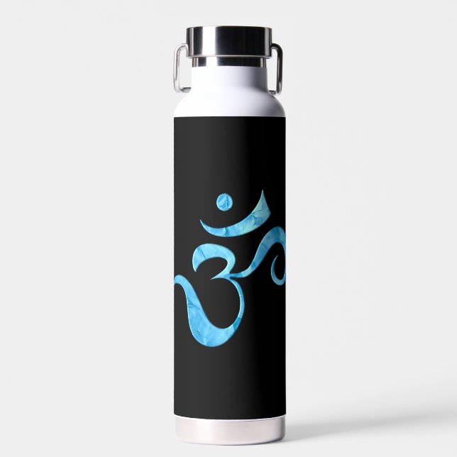 Botella De Agua Chispa de Turquesa Om  (Delantero)