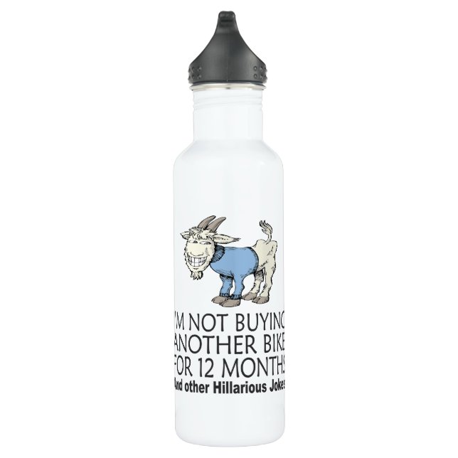 Botella De Agua Chiste de ciclo divertido - compra de otra cabra (Derecha)