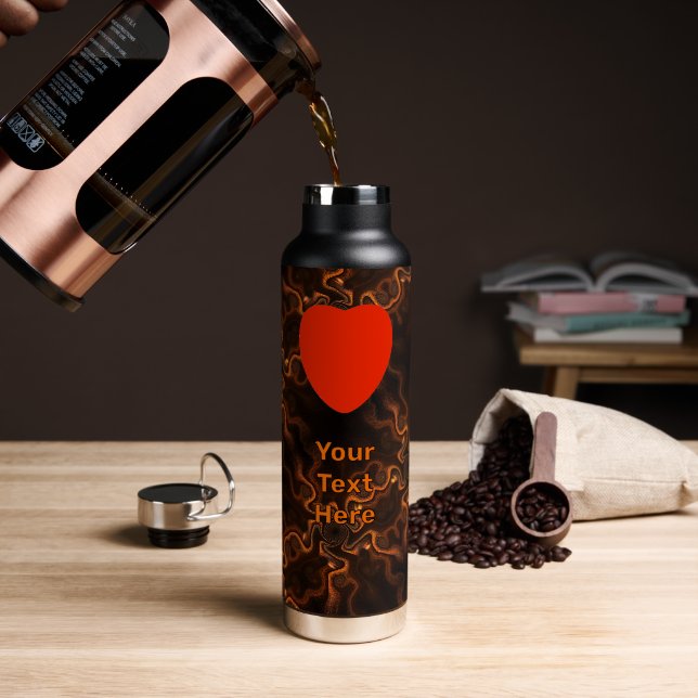 Botella De Agua Chocolate Mexicano (Café (girado))