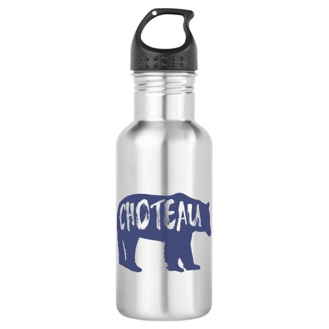 Botella De Agua Choteau Montana Bear (Anverso)
