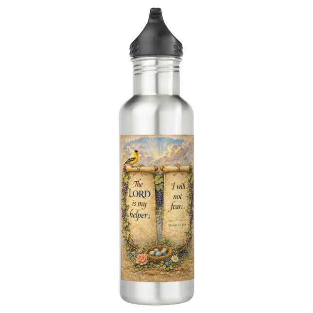 Botella De Agua Christian Bible Verse Water Bottle (Derecha)