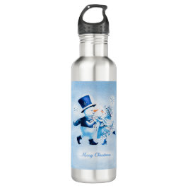 Botella De Agua Christmas Frost Romance - Snowy Magic Vintage