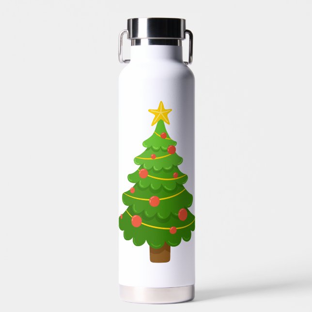Botella De Agua Christmas Tree Thermos with Star (Delantero)