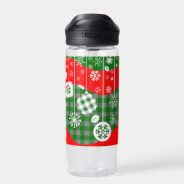 Botella De Agua Christmas Water Bottle – White Ornaments