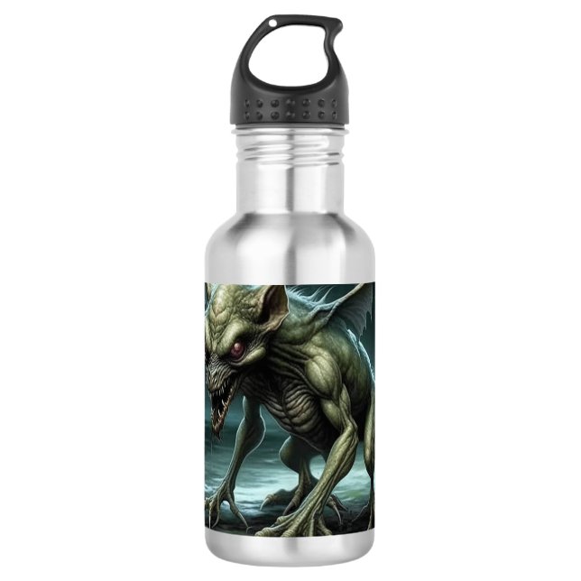 Botella De Agua Chupacabra - Monstruos criptográficos o animales (Anverso)