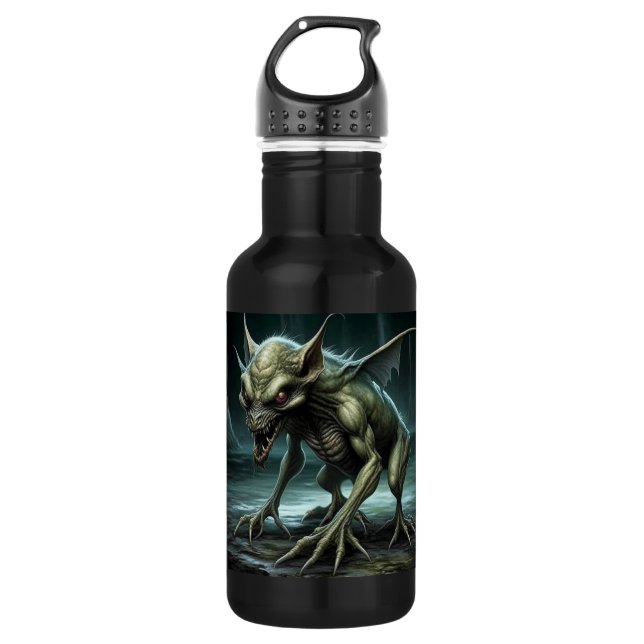 Botella De Agua Chupacabra - Monstruos criptográficos o animales (Anverso)