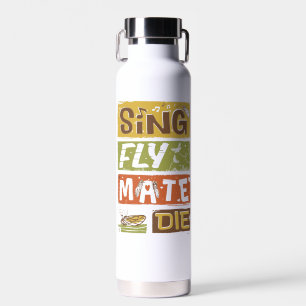 Botella De Agua Cicada Sing Fly Mate Die