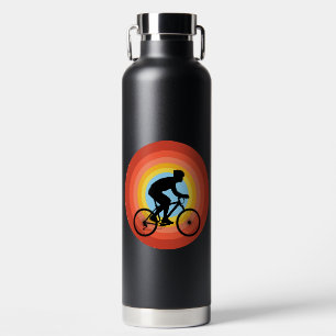 BOTELLA DE AGUA CICLISMO ATARDECER VINTAGE