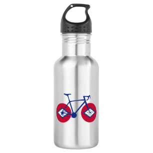 Botella De Agua Ciclismo con bandera de Arkansas