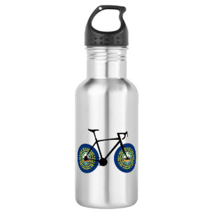 Botella De Agua Ciclismo con bandera de Nuevo Hampshire