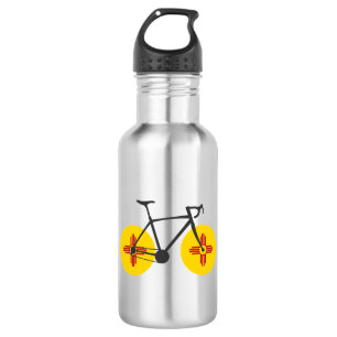 Botella De Agua Ciclismo con bandera de Nuevo México
