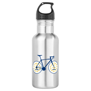 Botella De Agua Ciclismo con la bandera de Rhode Island