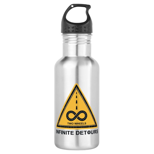 Botella De Agua Ciclismo de infinitos rodeos en dos ruedas (Anverso)
