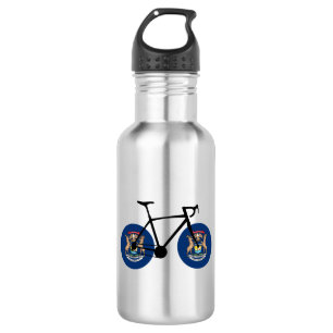 Botella De Agua Ciclismo de la bandera de Michigan