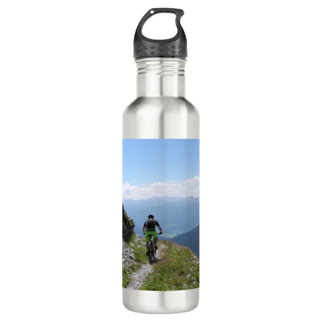 Botella De Agua Ciclismo de montaña en el campo (Anverso)