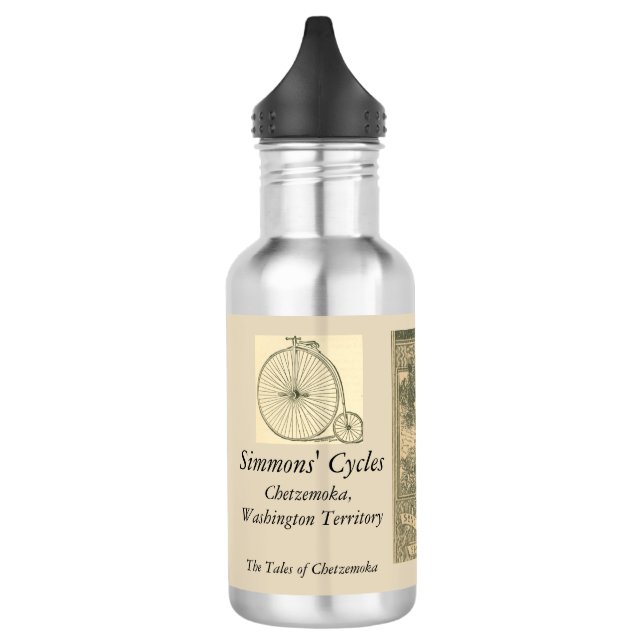 Botella De Agua Ciclistas románticos del Victorian (Izquierda)