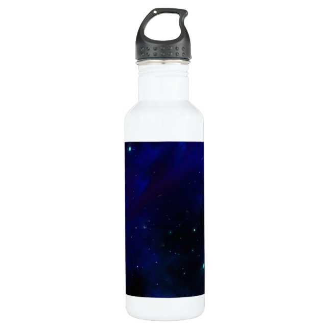 Botella De Agua Cielo azul de medianoche con estrellas (Anverso)