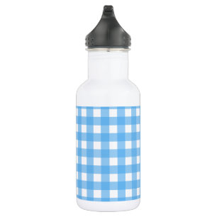 Botella De Agua Cielo azul gingham