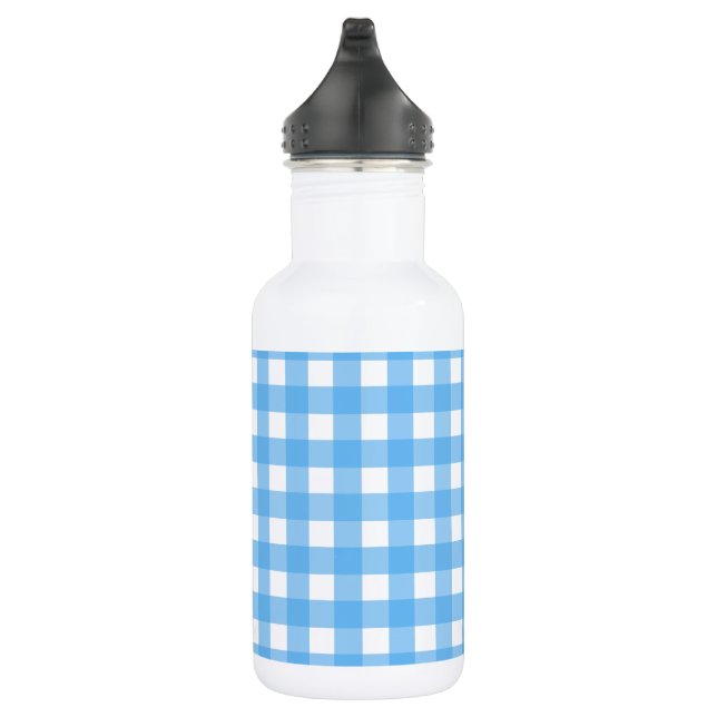 Botella De Agua Cielo azul gingham (Derecha)
