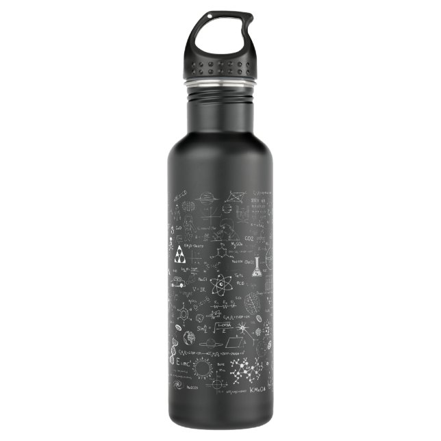 Botella De Agua Ciencia Física Matemática Química Biología Astrono (Anverso)