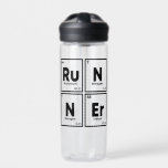 Botella De Agua Ciencias de la Maratón de la Mesa Periódica de Run<br><div class="desc">Un diseño humorístico de una Tabla Periódica que dice "Corredora" para personas apasionadas por correr y la química. Ya sea que disfruten trotando en la naturaleza o compitiendo en maratones o triatones,  este diseño es para los que aman ambas actividades.</div>