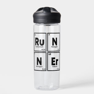 Botella De Agua Ciencias de la Maratón de la Mesa Periódica de Run