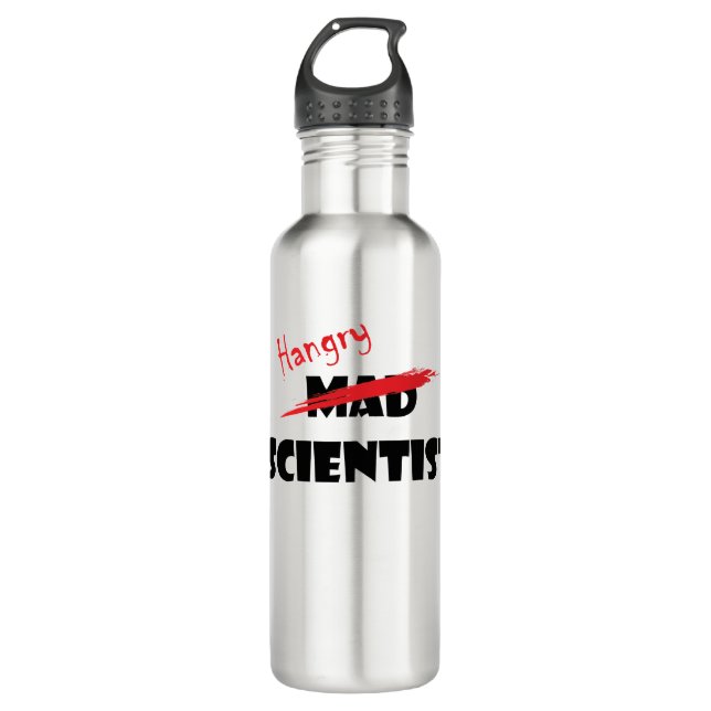 Botella De Agua Científico enojado (de Hangry) (Anverso)