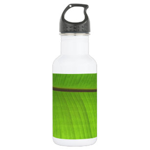 Botella De Agua Cierre de la hoja de plátano