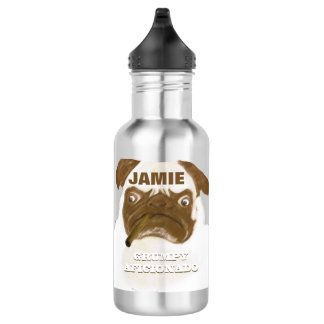 Botella De Agua Cigar de puggy negro personalizado AFICIONADO