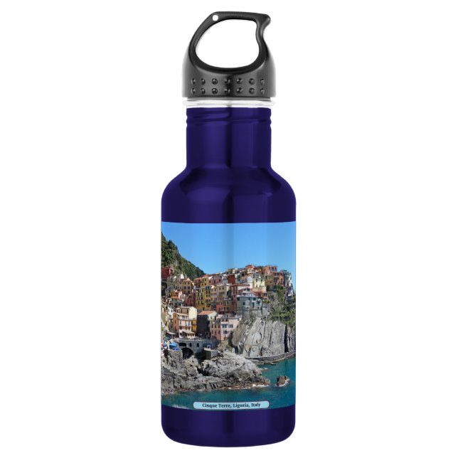 Botella De Agua Cinque Terre, Liguria, Italia (Anverso)