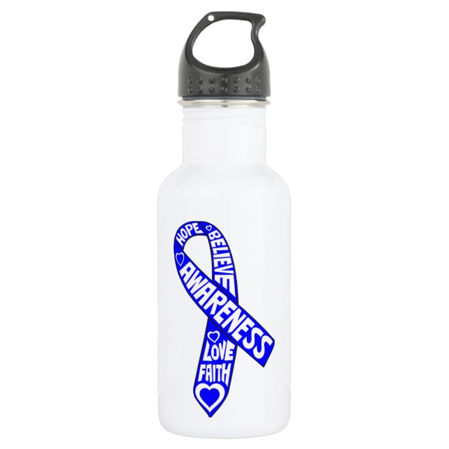 Botella De Agua Cinta Ankylosing de los lemas de Spondylitis (Anverso)