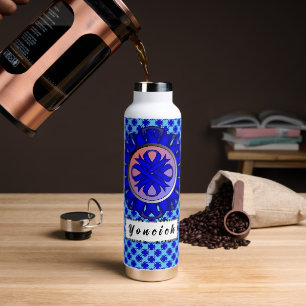 Botella De Agua Cinta azul de amor de Kenneth Yoncich