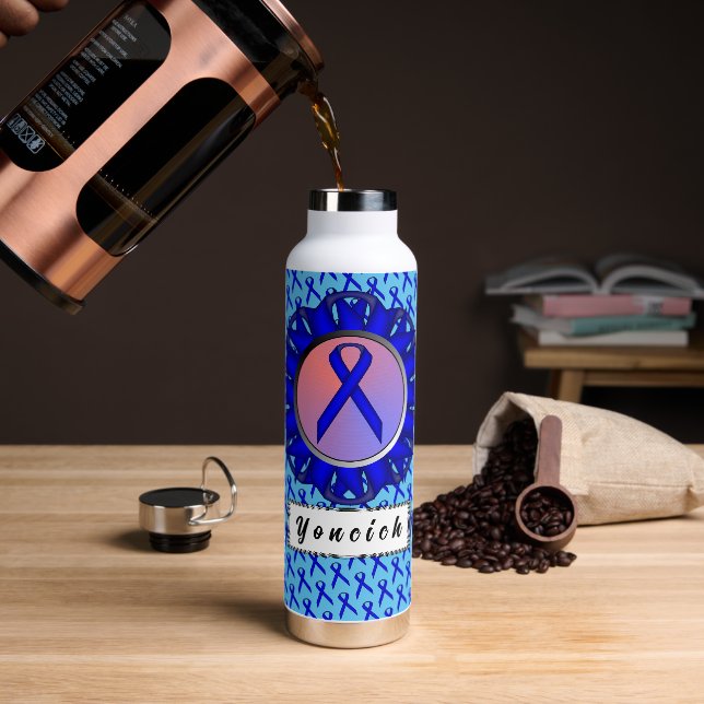 Botella De Agua Cinta Blue Standard de Kenneth Yoncich (Café)