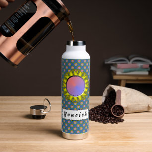 Botella De Agua Cinta de disco amarillo de Kenneth Yoncich