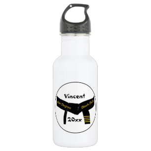 Botella De Agua Cinturón Negro Cuarto Grado de Artes Marciales
