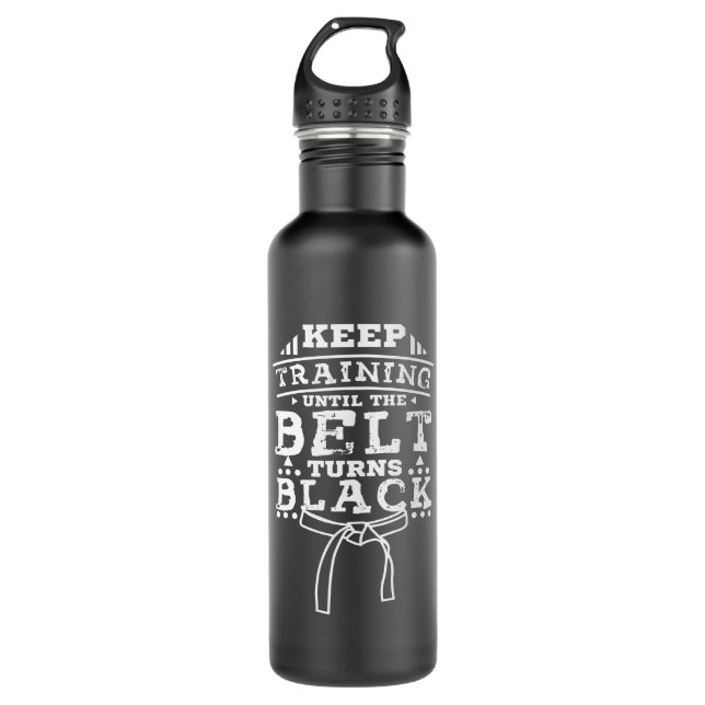 Botella De Agua Cinturón negro de artes marciales (Anverso)