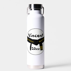 Botella De Agua Cinturón negro de cuarto grado de artes marciales