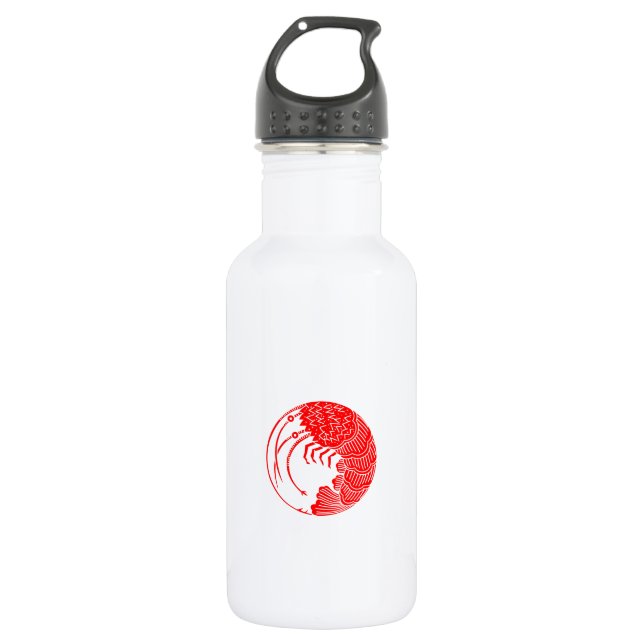 Botella De Agua Círculo de langosta espinosa (Anverso)