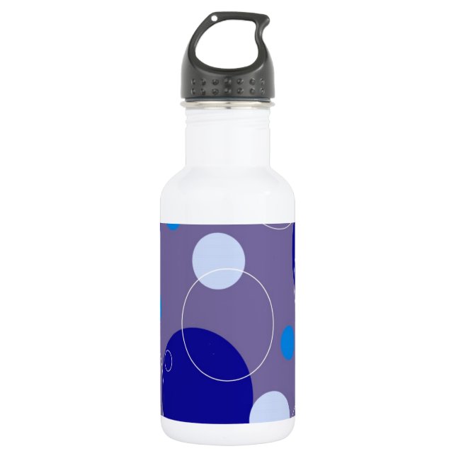 Botella De Agua Círculos retro (Anverso)