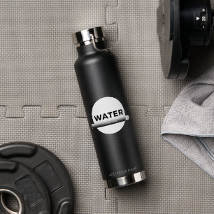 Botella De Agua Cita de Agua de Sol Radiante con Barra de Buen Día