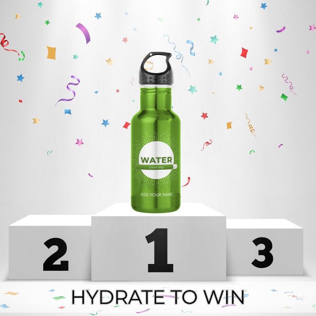 Botella De Agua Cita de Agua de Sol Radiante con Barra de Buen Día (Subido por el creador)