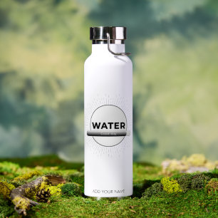 Botella De Agua Cita de agua de sol radiante con barra de buen día