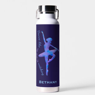 Botella De Agua Cita de baile de bailarín de ballet personalizada