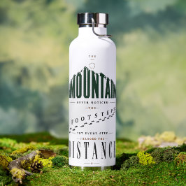 Botella De Agua Cita de distancia de pasos de montaña