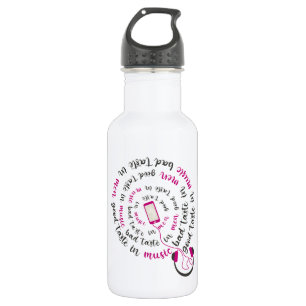 Botella De Agua Cita de Girona Buen gusto en la música mal gusto e