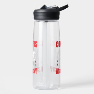 Botella De Agua Cita de motivación de fitness Mancuerna levantando